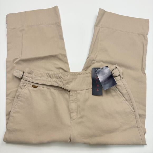 Ralph by Ralph Lauren Cropped Khaki Pants Womens Size 6 Office Minimalist - Picture 5 of 6